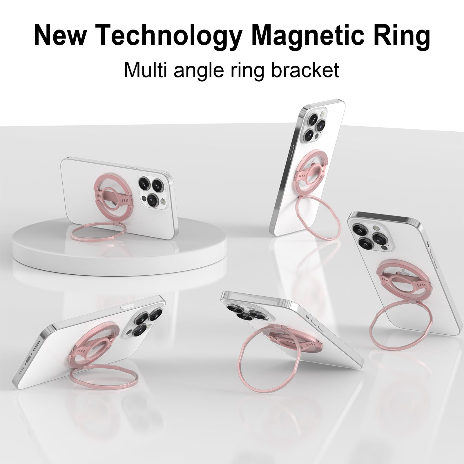 ZH-M04 Magnetic Kickstand Rotary Adjustable Phone Ring Holder Zinc Alloy Finger Grip ZH-M04 Magnetic Kickstand Rotary Adjustable Phone Ring Holder Zinc Alloy Finger Grip